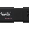 USB 3.0 Флеш накопитель 64Gb Kingston DataTraveler 100 G3, Black, 2x64 (DT100G3