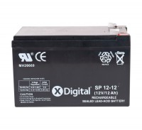 Батарея для ИБП 12В 12Ач X-Digital, SP12-12 (SW1212), 151х98х95