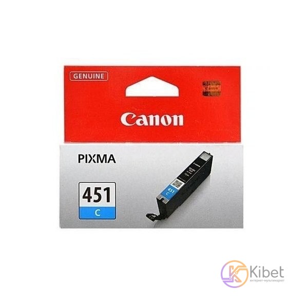 Картридж Canon CLI-451C, Cyan, iP7240, MG5240 MG5540 MG6340 MG6440 MG7140, MX924
