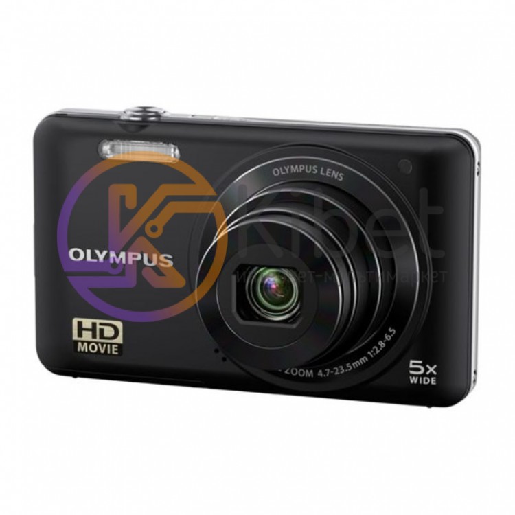 Фотоаппарат Olympus VG-130 Black, 14.5 Mp, LCD 3,0', Zoom 4x, оптический стабили