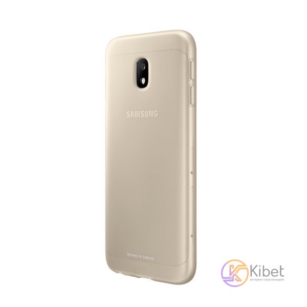 Бампер для Samsung J330 (Galaxy J3 2017), Samsung Jelly Cover Origin, Gold (EF-A