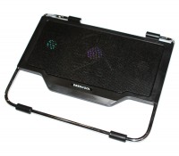 Подставка для ноутбука до 15.6' HQ-Tech HDW-N2000TRI, Black, 12 см + 2 x 7 см ве