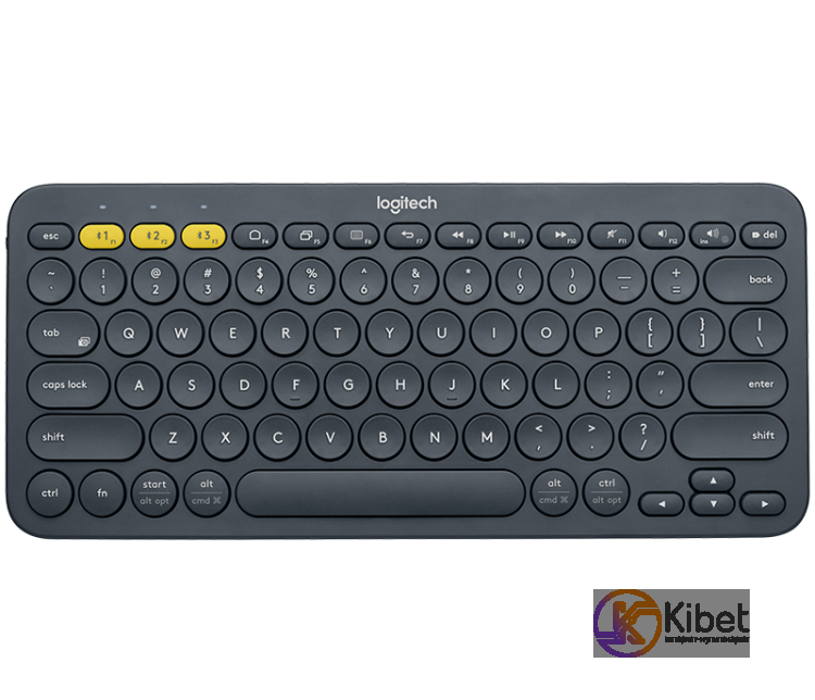 Клавиатура Logitech K380 Multi-Device, Black, Bluetooth (беспроводная), компактн