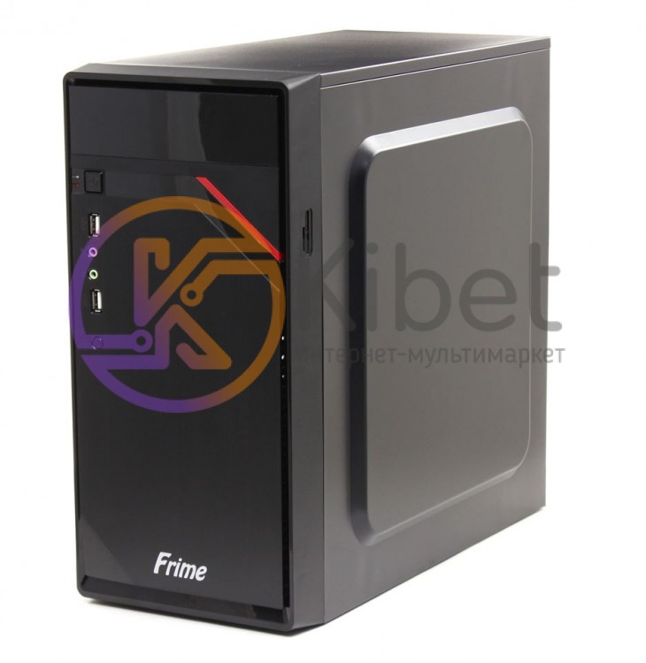 Корпус Frime FC-003B Black, 400W, 80mm, Micro ATX, 3.5mm х 2, USB2.0 x 2, 5.25'