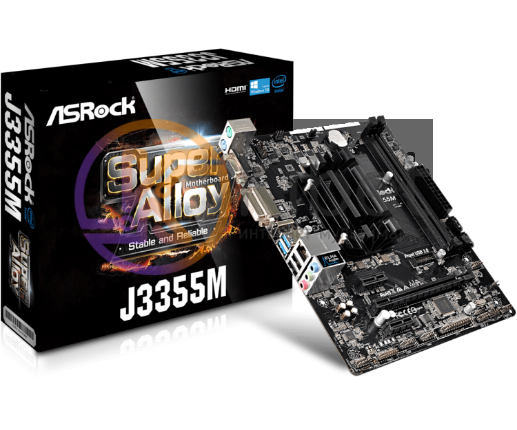 Материнская плата с процессором AsRock J3355M, Intel Celeron J3355 (2x2.5 GHz),