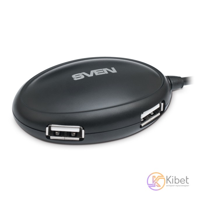 Концентратор USB 2.0 Sven HB-401 Black, 4 порта