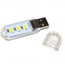 USB LED лампа, 3 x LED, в виде флешки, Clear, Bulk