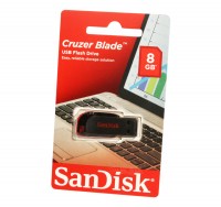 USB Флеш накопитель 8Gb SanDisk Cruzer Blade, Black-Red SDCZ50-008G-B35