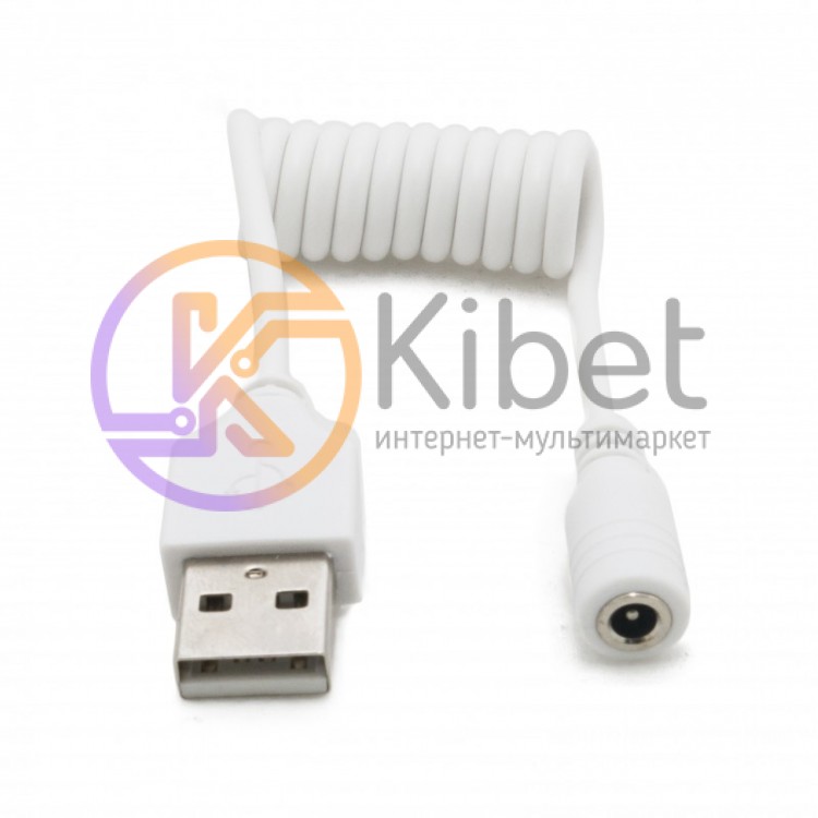 Переходник USB (папа) - DC 3.5 (мама), Extradigital, White, 20 см (KBP1650)