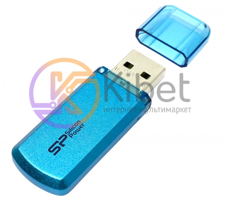 USB Флеш накопитель 64Gb Silicon Power Helios 101 Blue, SP064GBUF2101V1B