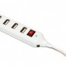 Концентратор USB 2.0, 4 ports, White, 480 Mbps (3961)