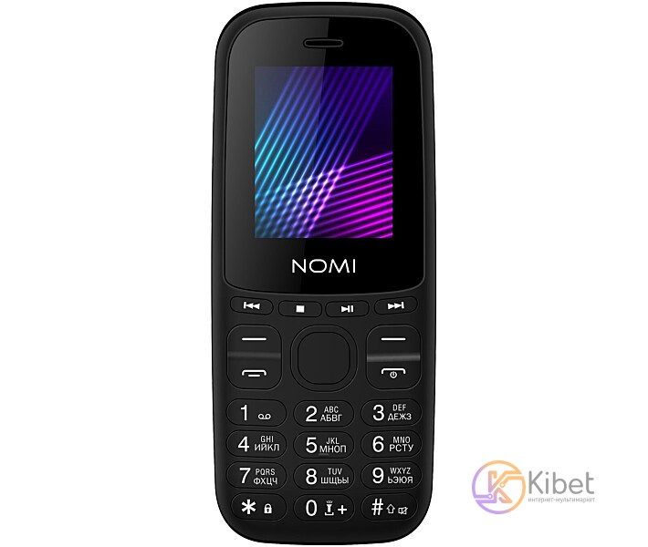 Мобильный телефон Nomi i189s Black, 2 Sim, 1.77' (128x160) TFT, microSD (max 16G
