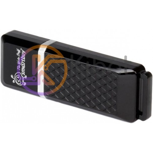 USB Флеш накопитель 8Gb Smartbuy Quartz series Black SB8GBQZ-K