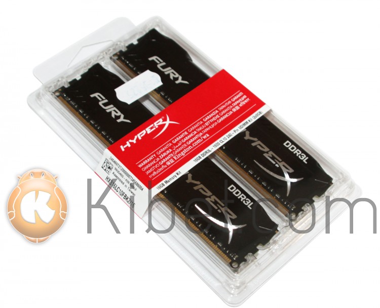 Модуль памяти 8Gb x 2 (16Gb Kit) DDR3, 1600 MHz (PC3-12800), Kingston HyperX Fur