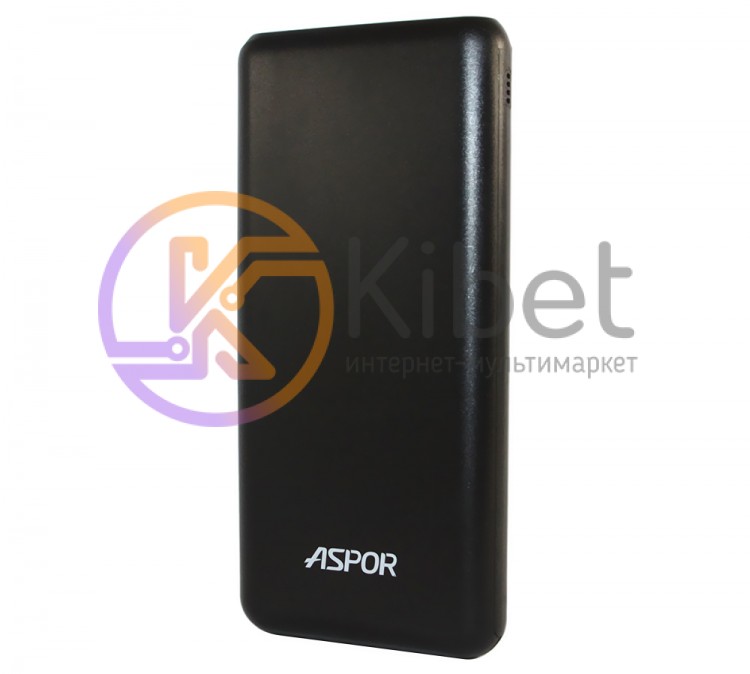 Универсальная мобильная батарея 16000 mAh, Aspor A327 (2.0A, 2USB) Black