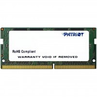 Модуль памяти SO-DIMM, DDR4, 4Gb, 2400 MHz, Patriot, 1.2V, CL16 (PSD44G240082S)