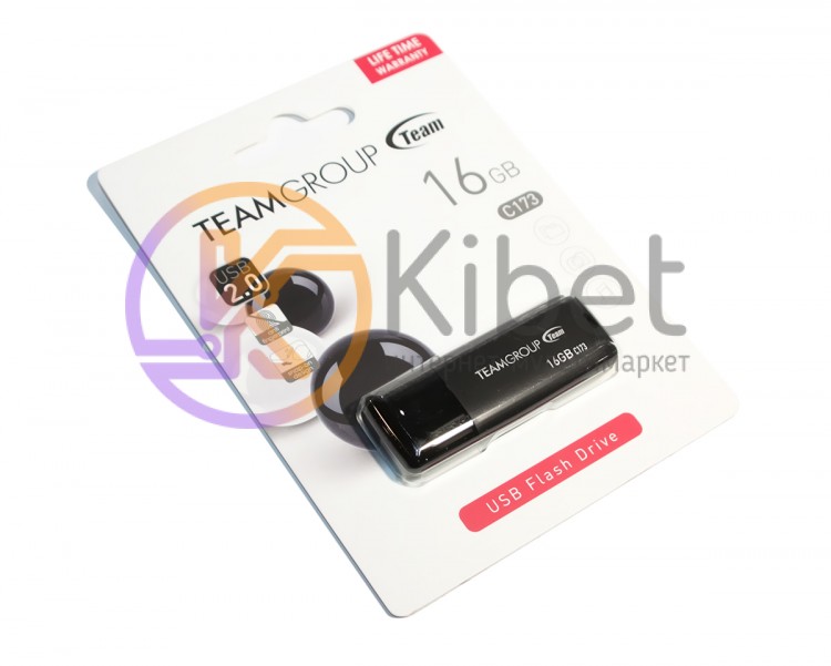 USB Флеш накопитель 16Gb Team C173 Pearl Black, TC17316GB01