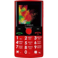 Мобильный телефон Sigma mobile Comfort 50 Solo Red 'бабушкофон', 2 MiniSim, дисп