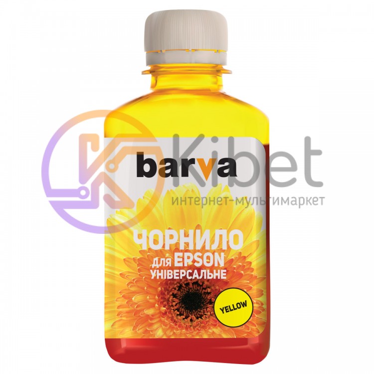 Чернила Barva Epson Universal №1, Yellow, 180 мл (EU1-456)