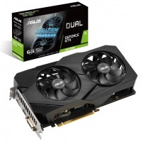 Видеокарта GeForce GTX 1660 SUPER, Asus, DUAL EVO, 6Gb GDDR6, 192-bit, DVI HDMI