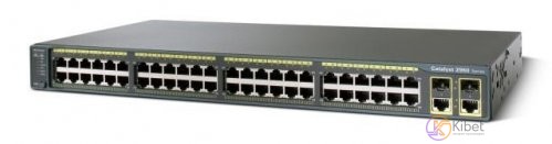 Коммутатор Cisco Catalyst WS-C2960+48PST-S 48х10 100 Fast Ethernet PoE, 2x1Gb SF