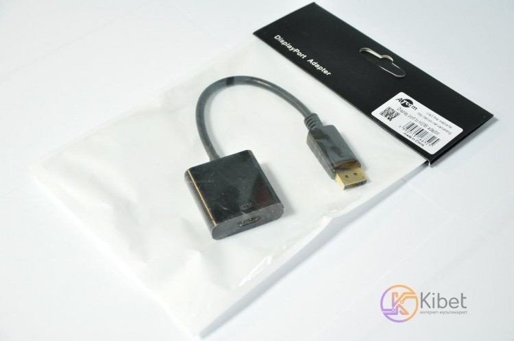 Переходник Atcom DisplayPort(male) -HDMI(female) кабель