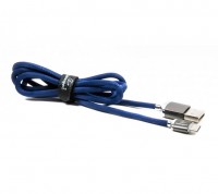 Кабель USB 2.0 - 1.0м AM Micro-B Cablexpert CCPB-M-USB-07B, Blue, премиум, 2.4А