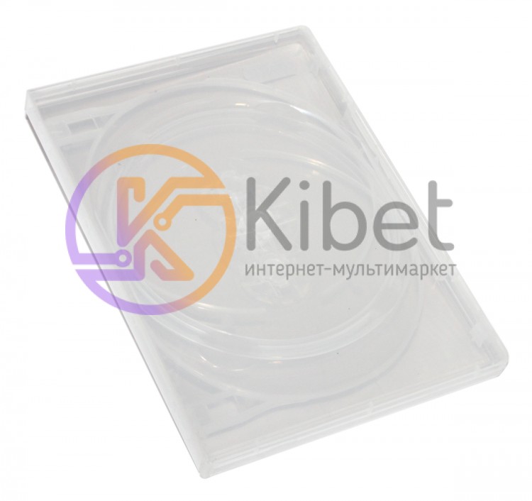 Box DVD CD (13.5 мм х 19 мм) на 4 диска, 14 mm, 1 шт, суперпрозрачный