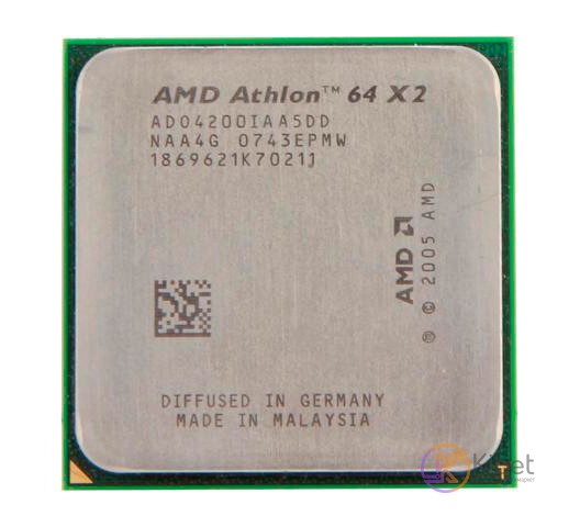 Процессор AMD (AM2) Athlon 64 X2 4200+, Tray, 2x2,2 GHz, L2 1Mb, Brisbane, 65 nm