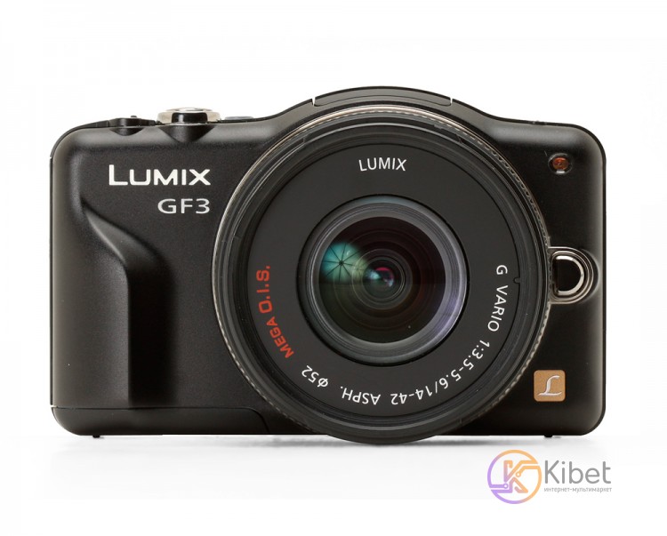 Фотоаппарат Panasonic Lumix DMC-GF3K Black, 14-42 3,5-5,6HD, 4 3', 12.1Mpx, LCD