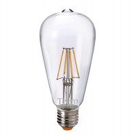Лампа светодиодная E27, 3W, 2700K, ST64, Tecro, 320 lm, 220V (LOFT ST64-3W-2.7K-