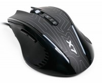Мышь A4Tech X87 Game Oscar Neon mouse Maze Black, Optical, USB, 2400 dpi, Gaming
