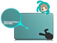 Подставка для ноутбука до 17' DeepCool N2, Blue Black Bunny, 18 см вентилятор (2