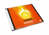Диск DVD+R Slim Videx, 4.7Gb, 16x