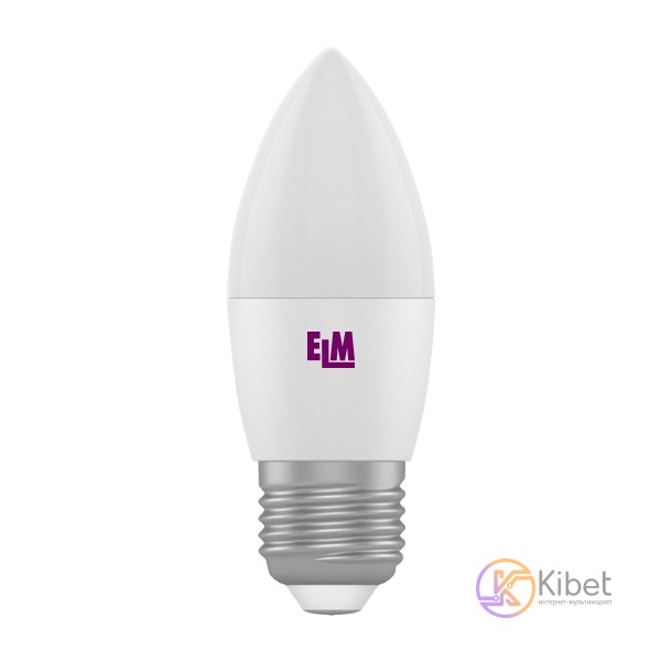Лампа светодиодная E27, 4W, 3000K, C37, ELM, 320 lm, 220V (18-0078)