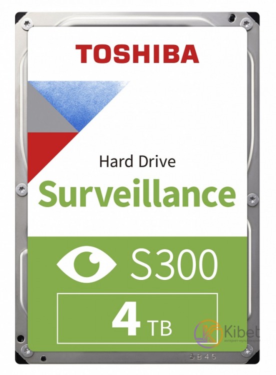 Жесткий диск 3.5' 4Tb Toshiba S300, SATA3, 128Mb, 5400 rpm (HDWT840UZSVA)