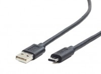 Кабель USB 2.0 - 1.0м AM Type-C Cablexpert (CC-USB2-AMCM-1M) черный