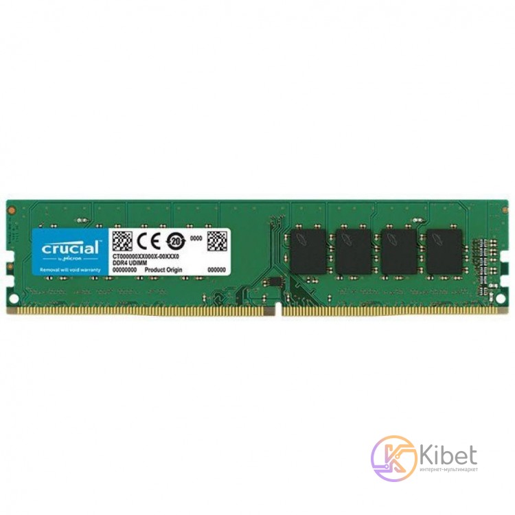 Модуль памяти 8Gb DDR4, 2666 MHz, Crucial, 16-18-18, 1.2V (CT8G4DFS8266)