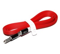 Кабель USB - microUSB, Red, 1 м, Voltex, алюминевые коннектора, PVC small, 2A