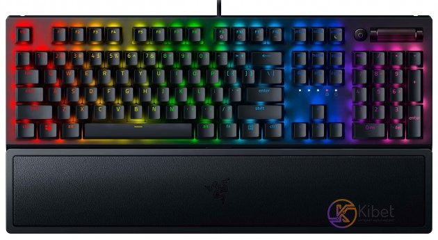 Клавиатура Razer BlackWidow V3, механическая, Green Switch, USB, подсветка RGB,