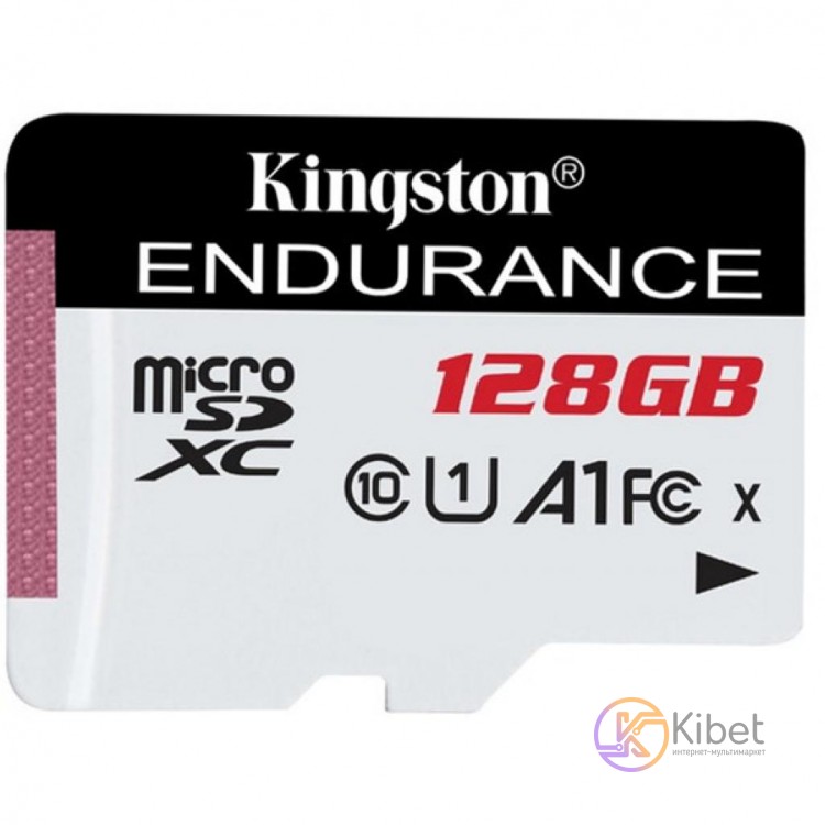 Карта памяти microSDXC, 128Gb, Class10 А1 UHS-1 U1, Kingston Endurance, без адап