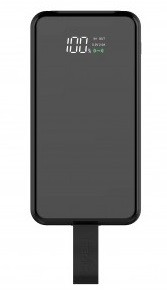 Универсальная мобильная батарея 10000 mAh, Havit HV-H343, 1.0A, 2USB, Black