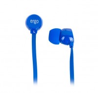 Наушники Ergo VT-901 Blue, Mini jack (3.5 мм), вакуумные, кабель 1.2 м