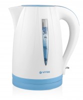 Чайник Vitek VT-7031 White 2200W, 1.7 л, дисковый, пластик, индикатор работы, ин