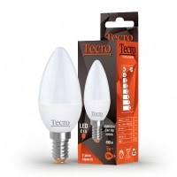 Лампа Tecro LED, E14, 5W (аналог 50W), 4000K (яркий свет), 450Лм, освещ. 220?, (