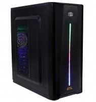 Корпус GTL 3137 LED Black, 500W, 80mm, ATX Micro ATX Mini ITX, 2 x 3.5mm, US