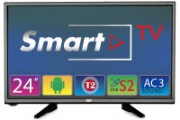 Телевизор 24' DEX LE2455SM, LED HD 1366x768 50Hz, Smart TV, DVB-T2, HDMI, USB, V