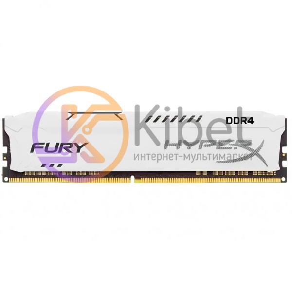 Модуль памяти 16Gb DDR4, 2400 MHz, Kingston HyperX Fury, White, 15-15-15, 1.2V,