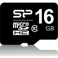 Карта памяти microSDHC, 16Gb, Class10, Silicon Power, без адаптера (SP016GBSTH01