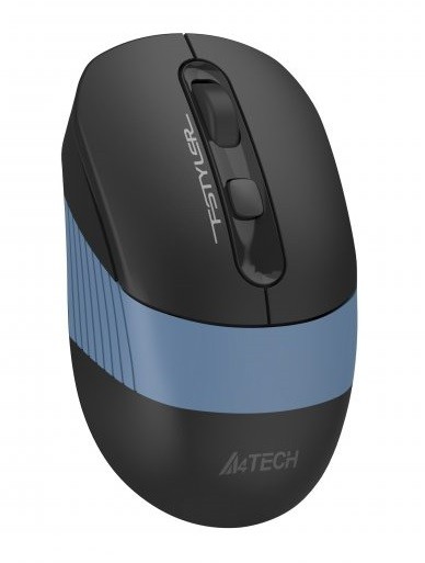 Мышь A4Tech Fstyler FB10C, Ash Blue, USB, беспроводная, оптическая, BT+RF (Combo